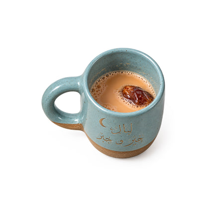 Layali Kheir W Gabr in Turquoise & Cinnamon