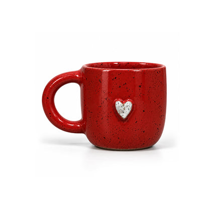 One Heart Mug in Burgundy