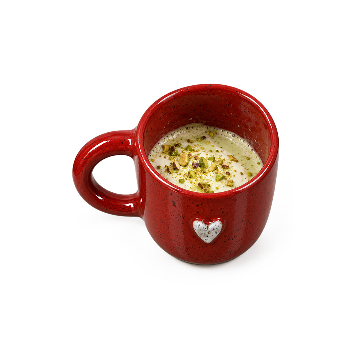 One Heart Mug in Burgundy