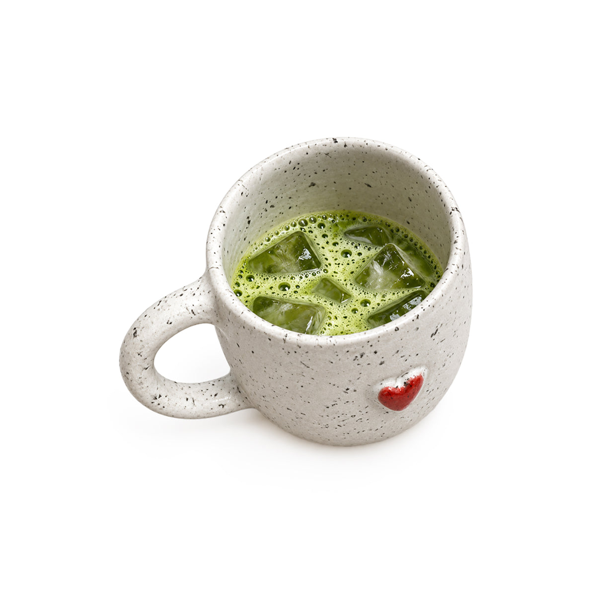 One Heart Mug in Burgundy